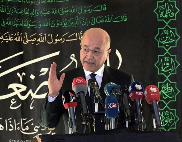 رئیس جمهور عراق: امام حسین (ع) برای اصلاح شرایط قیام کرد رئیس جمهور عراق: امام حسین (ع) برای اصلاح شرایط قیام کرد